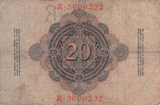 20 Mark 1907 ro.28 R/A